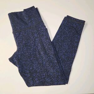 Athleta Salutation Stash Pocket Gravel Tight Crop Leggings Blue SMALL